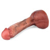 RealCockz Gode Curved Balls 16 x 3.5cm Marron